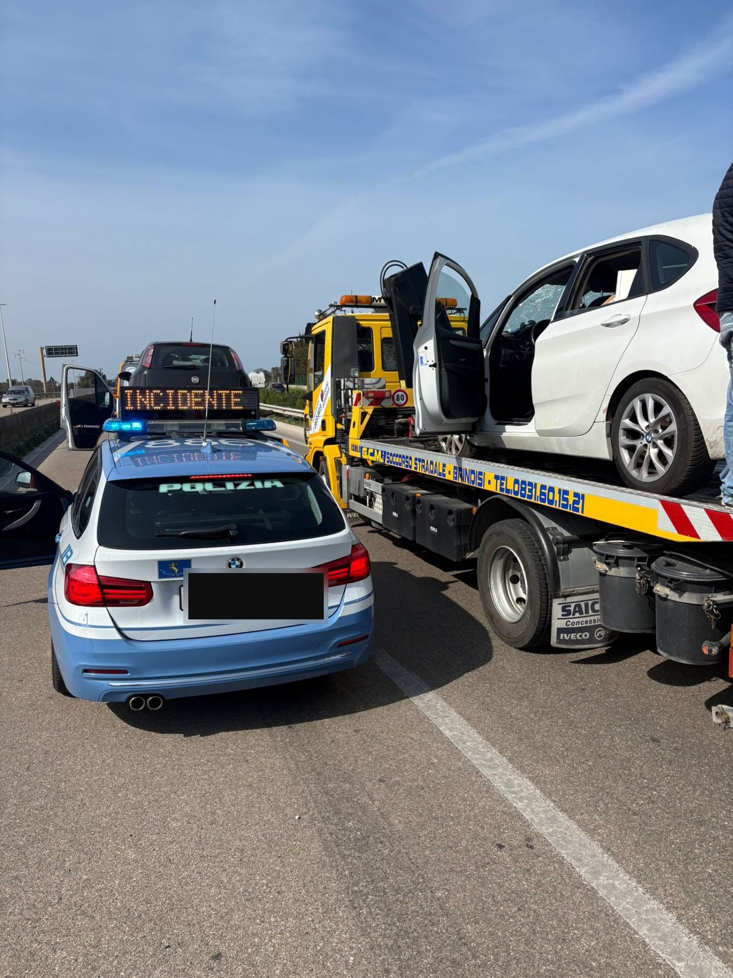 Intervento con Polizia Stradale